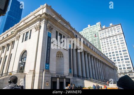 Das Außengebäude der Moynihan Train Hall an der Penn Station 350 W 33rd St, New York Stockfoto