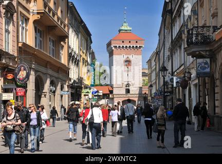 Florianska Straße, Altstadt, Krakau, Polen Stockfoto