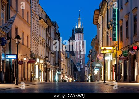 Florianska Straße, Altstadt, Krakau, Polen Stockfoto