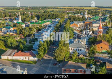 Luftbild von Suzdal, Region Wladimir, Russland Stockfoto