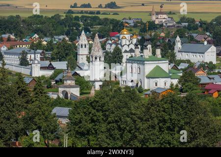 Luftbild von Suzdal, Region Wladimir, Russland Stockfoto