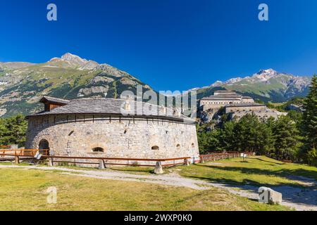 Marie-Therese Redoubt, Forts de l'Esseillon (Forts de l'Esseillon - Barriere de l'Esseillon), Savoyen, Frankreich Stockfoto