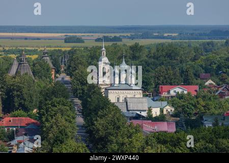 Luftbild von Suzdal, Region Wladimir, Russland Stockfoto