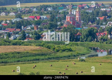 Luftbild von Suzdal, Region Wladimir, Russland Stockfoto