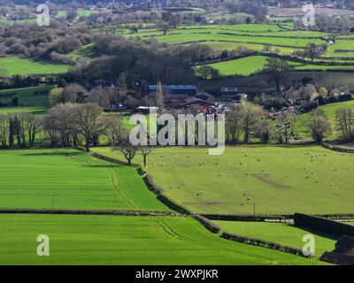 Lyth Hill - in der Nähe von Shrewsbury in Shropshire Stockfoto