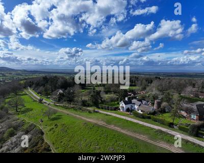 Lyth Hill - in der Nähe von Shrewsbury in Shropshire Stockfoto