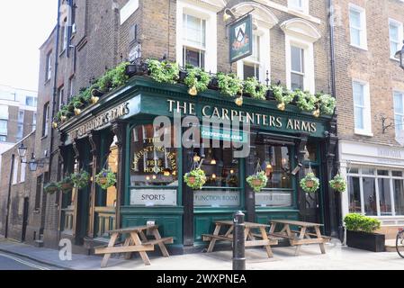 The Carpenters Arms Pub, Fitzrovia, London Stockfoto