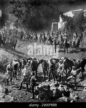 Bolivianische Armeeszene, am Set des Films „Butch Cassidy and the Sundance Kid“, 20. Jahrhundert-Fox, 1969 Stockfoto