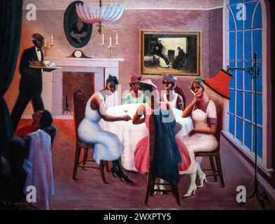 Archibald J Motley Jr. Gemälde namens Cocktails aus dem Jahr 1926 Stockfoto