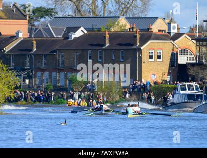 Samstag, 2024 30. März, 169. Gemini Männer Boat Race. Stockfoto