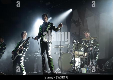 Glasgow, Schottland, Großbritannien. April 2024. The Hives at the Barrowland in Glasgow am 1. April 2024 Credit: Glasgow Green at Winter Time/Alamy Live News Stockfoto