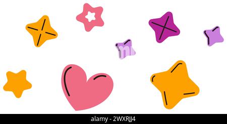 Vektor für verschiedene Formen festlegen Stock Vektor