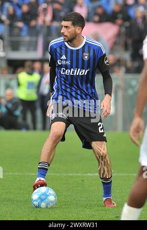 Mattia Valoti (Pisa) während des Spiels Pisa SC gegen Palermo FC, italienischer Fußball Serie B in Pisa, Italien, 1. April 2024 Stockfoto