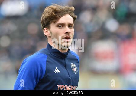 Matteo Tramoni (Pisa) während des Spiels Pisa SC gegen Palermo FC, italienischer Fußball Serie B in Pisa, Italien, 1. April 2024 Stockfoto