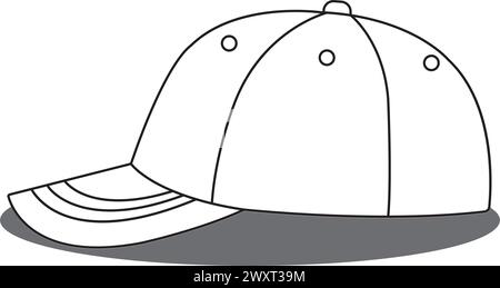 Logo-Design mit Vektorgrafik und Hut-Icon. Stock Vektor