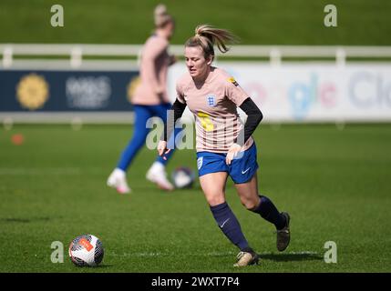 Englands Lauren Hanf während eines Trainings in St. George's Park, Burton upon Trent. Bilddatum: Dienstag, 2. April 2024. Stockfoto