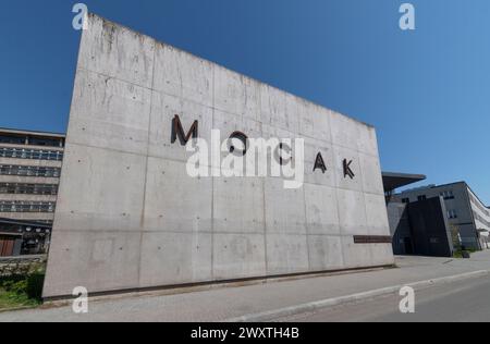 Museum für zeitgenössische Kunst in Kraków MOCAK, Krakau, Polen Stockfoto