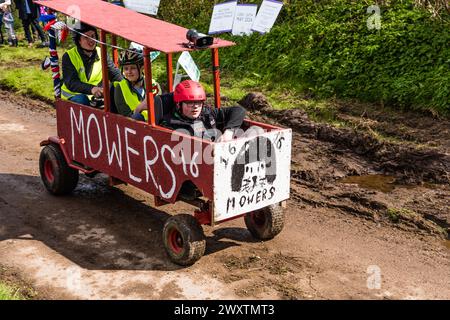 Otterton Soap Box Derby. Stockfoto