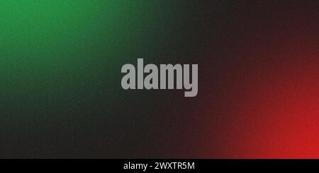 Abstrakter Hintergrund mit roten, grünen und schwarzen Farbverläufen und Streifen. Stockfoto