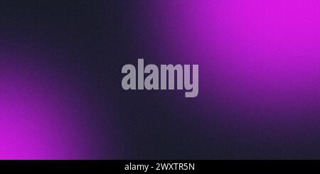 Violetter abstrakter Hintergrund für Webdesign. Farbenfroher Verlauf mit körnigem Hintergrund Stockfoto