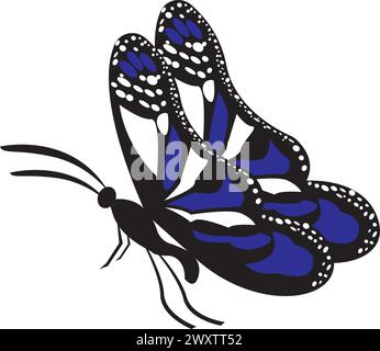 Schmetterlingssymbol-Logo, Vektorgrafik Stock Vektor