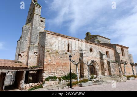 Presencio, Kirche San Andres (Renaissance 16. Jahrhundert). Burgos, Castilla y Leon, Spanien. Stockfoto