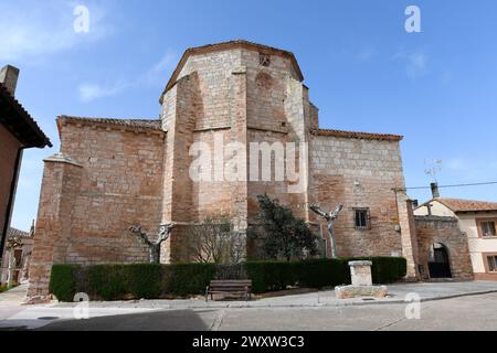 Presencio, Kirche San Andres (Renaissance 16. Jahrhundert). Apsis. Burgos, Castilla y Leon, Spanien. Stockfoto