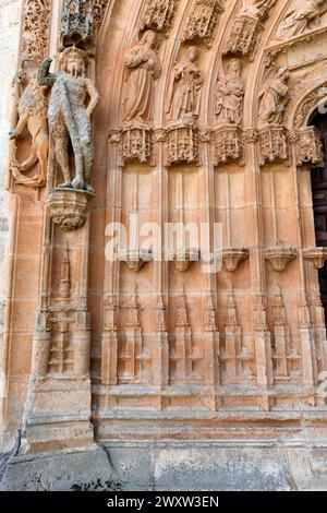 Santa Maria del Campo, Kirche Nuestra Señora de la Asuncion (13.-16. Jahrhundert). Burgos, Castilla y Leon, Spanien. Stockfoto