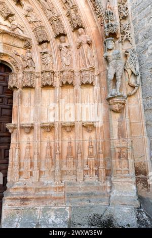 Santa Maria del Campo, Kirche Nuestra Señora de la Asuncion (13.-16. Jahrhundert). Burgos, Castilla y Leon, Spanien. Stockfoto