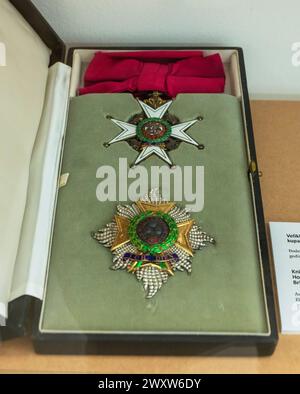Ritterkreuz des ehrenvollsten Ordens des Bades, Großbritannien, Museum von Jugoslawien, Belgrad, Serbien Stockfoto