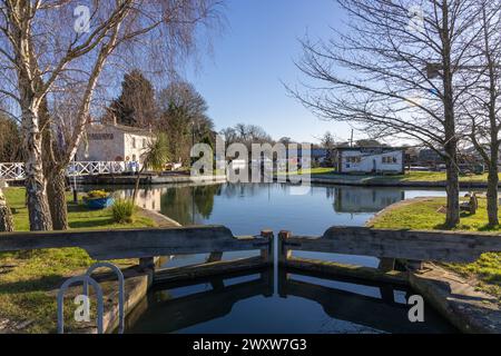 Saul Junction, wo der Stroudwater Canal auf den Gloucester-Sharpness Ship Canal trifft, Gloucestershire, Vereinigtes Königreich Stockfoto