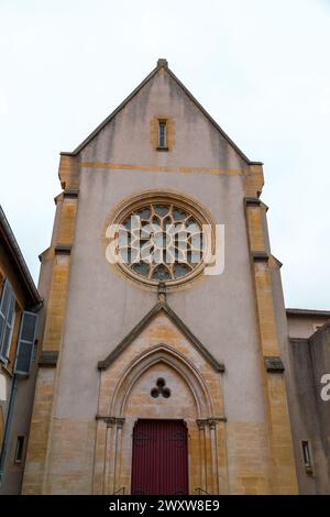 Eglise Trinitaires Kirchengebäude in der Rue des Trinitaires in Metz, Frankreich. Stockfoto