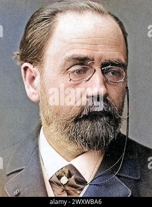 EMILE ZOLA (1840–1902) französischer Schriftsteller und Journalist um 1898 Stockfoto