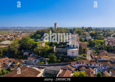 Blick auf die Stadt Carpenedolo, Brescia Lombardei Italien Stockfoto