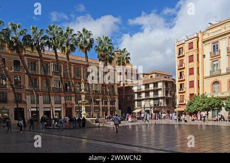 Placa de la Constitucion, Malaga Stockfoto