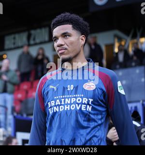 Rotterdam, Niederlande. April 2024. ROTTERDAM, 02.04.2024, Van Donge & de Roo Stadion, niederländischer Fußball Eredivisie, Saison 2023/2024. PSV-Spieler Malik Tillman Before the Match Excelsior - PSV Credit: Pro Shots/Alamy Live News Stockfoto