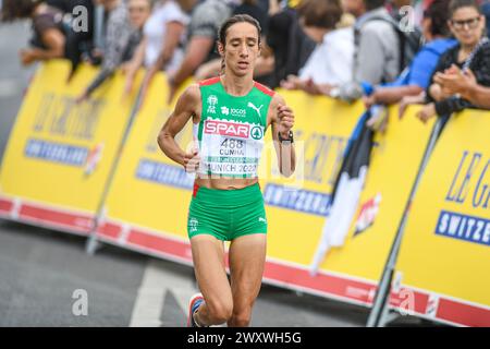 Susana Cunha (Portugal). Damen-Marathon. Europameisterschaften München 2022 Stockfoto