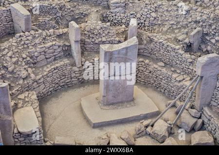 Archäologische Stätte Gobekli Tepe, Provinz Sanliurfa, Türkei Stockfoto