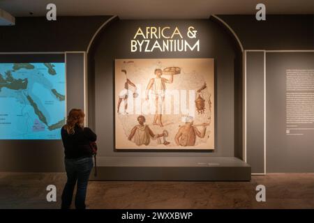 Afrika- und byzantinische Kunst im Metropolitan Museum of Art in New York City Stockfoto