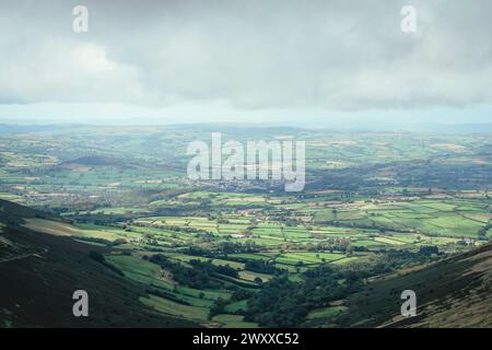 Atemberaubende Aussicht über die Landschaft von Brecon Beacons Stockfoto