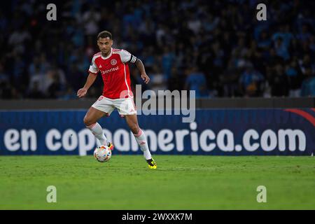 April 2024: Estádio Mario Alberto Kempes, Córdoba, Argentinien: Alan Patrick von Internacional, während Belgrano und Internacional, 1. Runde der Gruppe c der Copa Sul-America 2024 Stockfoto