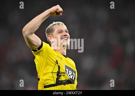 Torfeier Julian Ryerson Borussia Dortmund BVB (26), deutscher Classico FC Bayern München FCB gegen Borussia Dortmund BVB, Allianz Arena, München Stockfoto