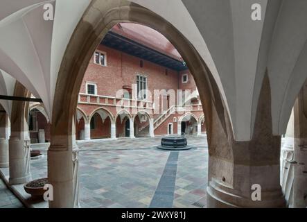 Collegium Maius, Jagiellonska Street, Krakau, Polen Stockfoto