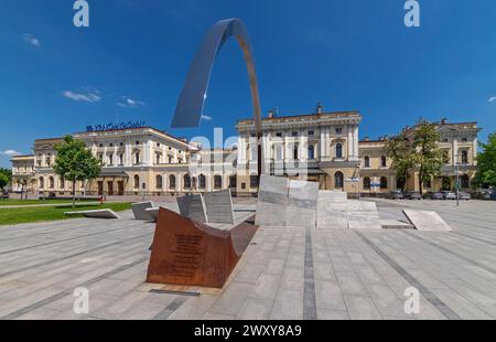 Ryszard Kuklinski-Denkmal, Jan Nowak-Jezioranski-Platz, Krakau, Polen Stockfoto