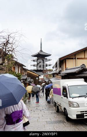 Hokan-JI-Tempel in der Nähe des Kiyomizu dera-Tempels in Kyoto, Japan Stockfoto