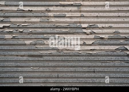 Hintergrund der alten Falz-Shutter-Gate-Textur Stockfoto