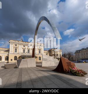 Ryszard Kuklinski-Denkmal, Jan Nowak-Jezioranski-Platz, Krakau, Polen Stockfoto