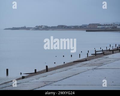 Sheerness, Kent, Großbritannien. April 2024. Wetter in Großbritannien: April-Schauer in Sheerness, Kent heute Morgen. Quelle: James Bell/Alamy Live News Stockfoto