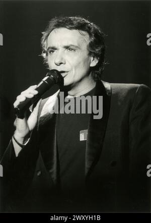 Reims (Nordostfrankreich): Sänger Michel Sardou in den 80er Jahren Stockfoto