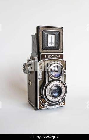 Flexaret VI Automatische Doppelobjektivkamera Stockfoto